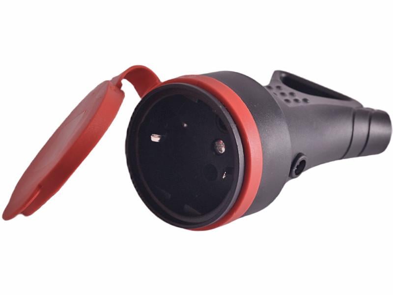 Гнездо каучуковое с ручкой Lemanso LMA0203 с заземлением (4746)