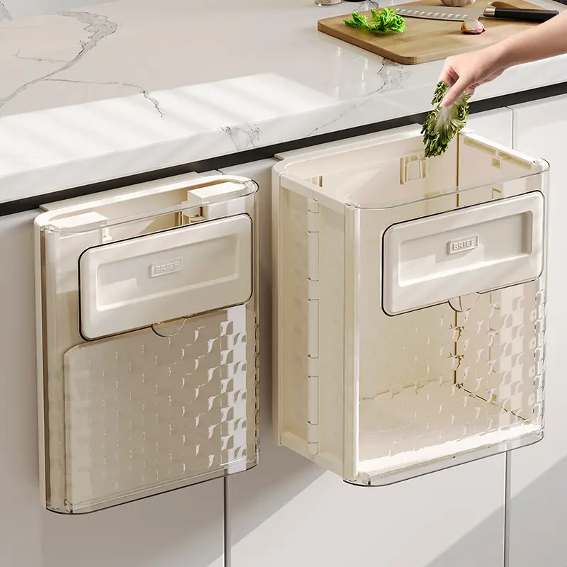 Бак складаний сміттєвий для кухні та ванної підвісний 10 л 24x18x28 см - фото 5 Бак складаний сміттєвий для кухні та ванної підвісний 10 л 24x18x28 см - фото 5