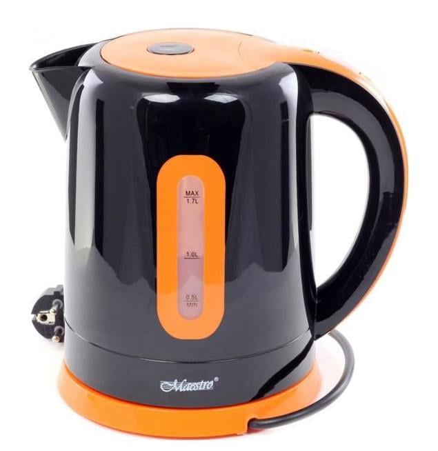 Електрочайник Maestro MR-040-BLACK дисковий 2000W 1,7 л Чорний (УТ000034681)
