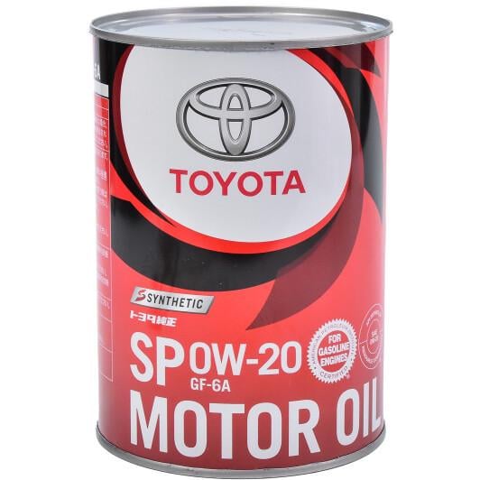 Моторное масло Toyota Motor Oil SP 0W-20 1 л