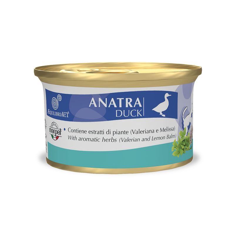 Корм для кошек Marpet Aequilibriavet влажный с уткой 85 г