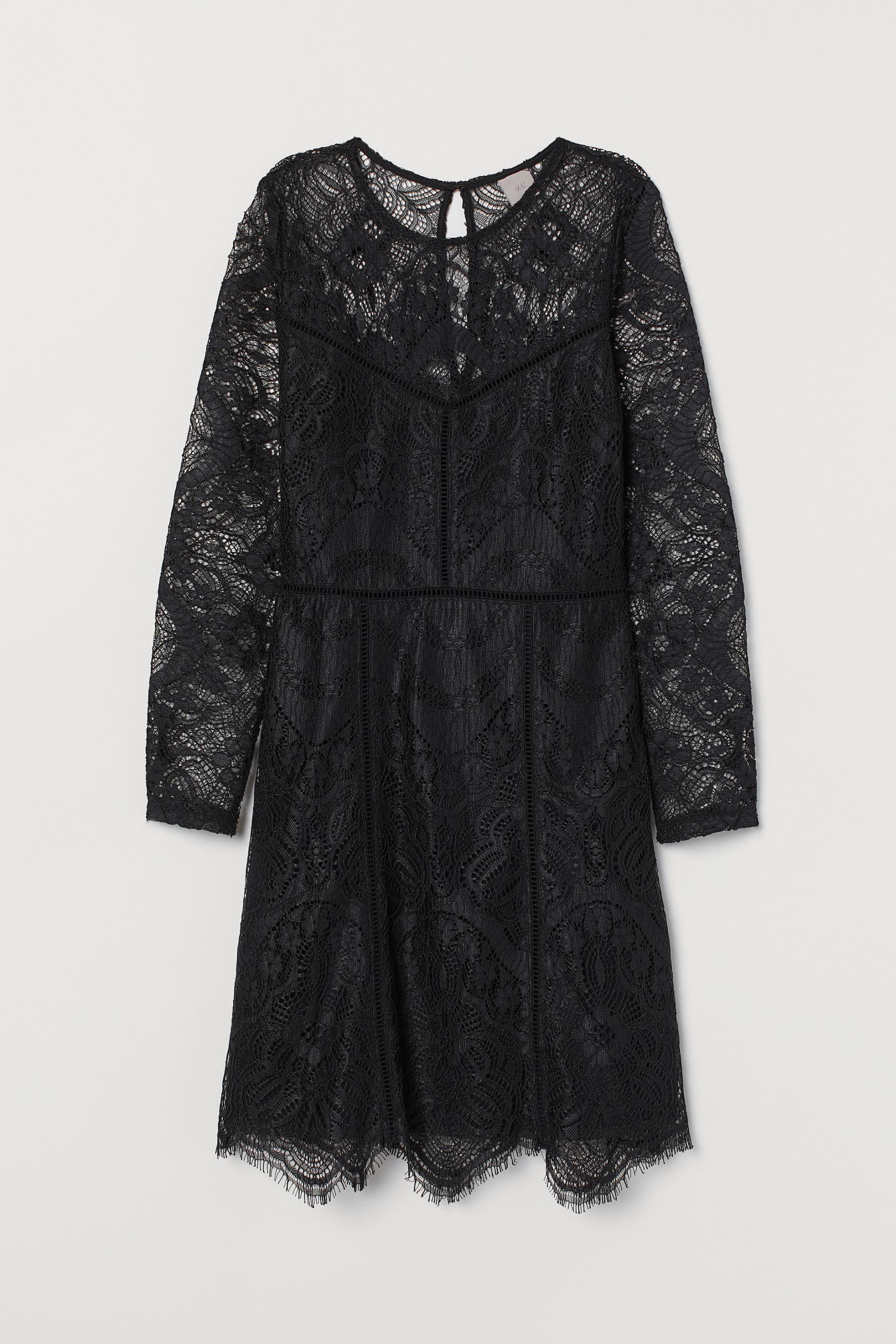 Платье H&M 34 Черный (6829539)