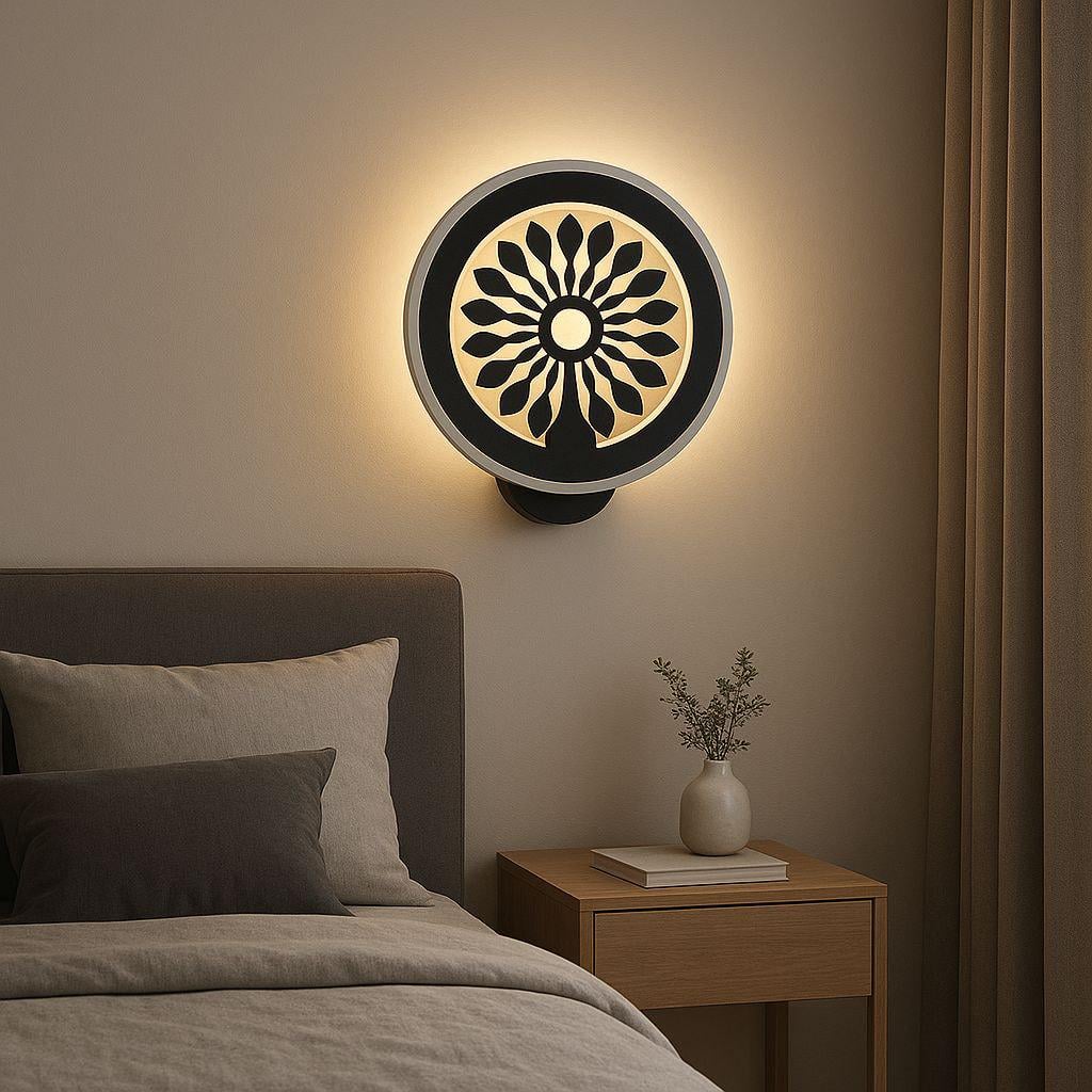 Бра современное Sun Tree светодиодное 4000К/2700К 20 Вт Черный (08169192)