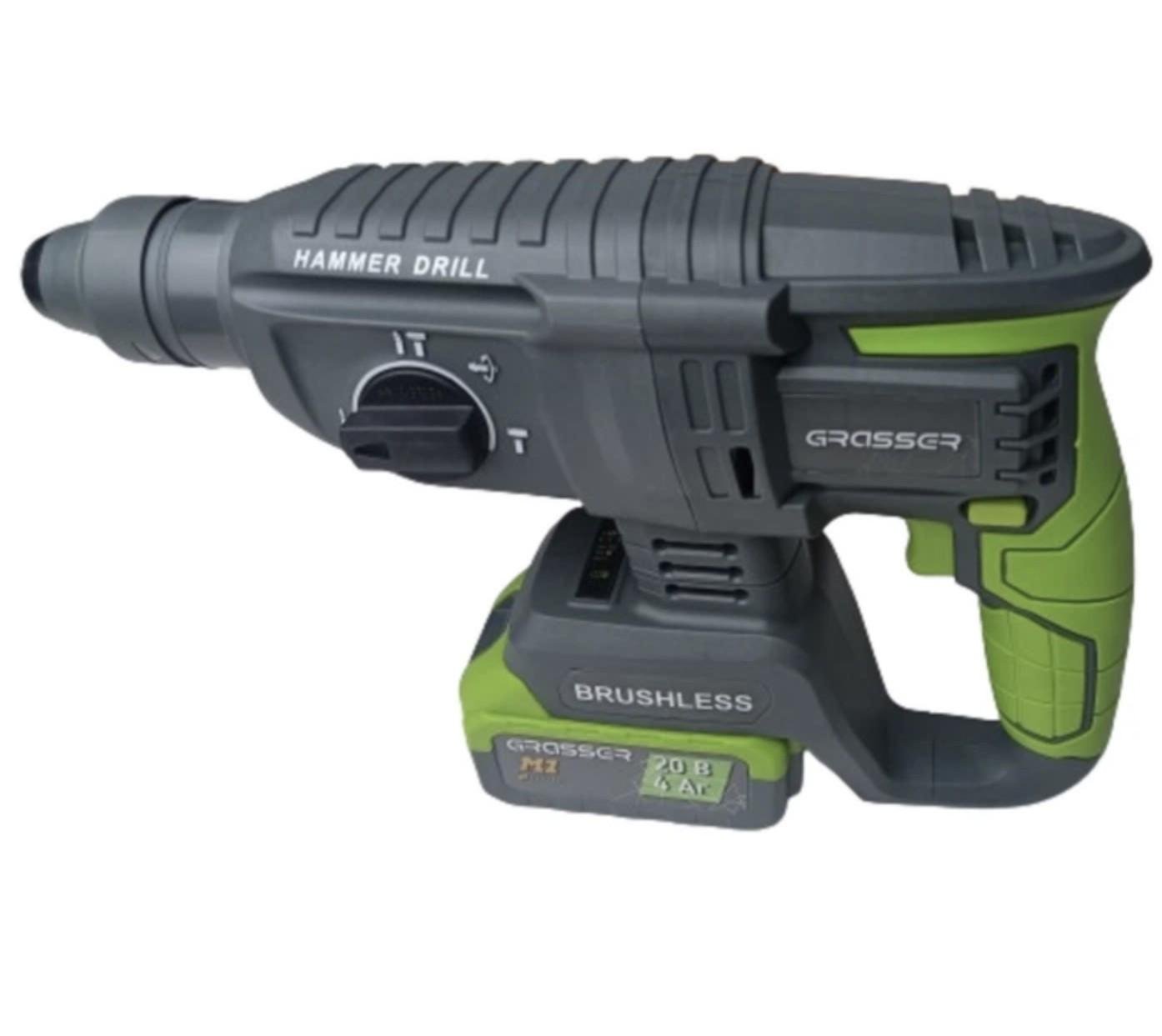 Перфоратор акумуляторний бездротовий Grasser GRHH 226 20В Li-Ion у кейсі ( 226) - фото 2 Перфоратор акумуляторний бездротовий Grasser GRHH 226 20В Li-Ion у кейсі ( 226) - фото 2