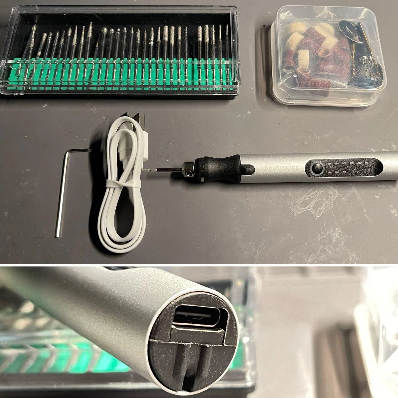 Гравер аккумуляторный JangKlife E-108 с набором насадок - фото 2 Гравер аккумуляторный JangKlife E-108 с набором насадок - фото 2