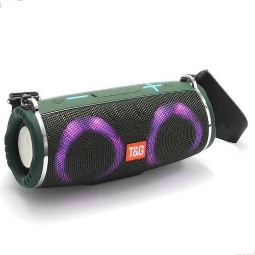 Колонка портативная Bluetooth TG642 RGB Green (2135321622)