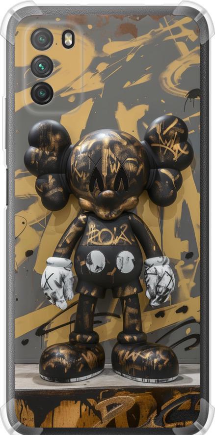 Чохол на Xiaomi Poco M3 Bronze kaws (6097sp-2200-42517)