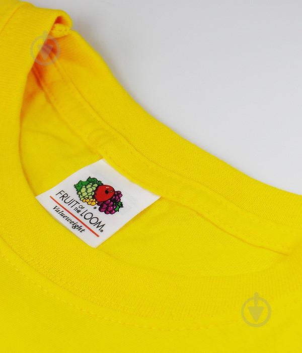 Футболка Fruit of the Loom ValueWeight L Желтый (0610360K2L) - фото 3