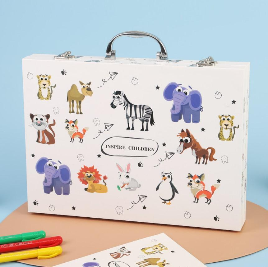 Набор для детского творчества и рисования Inspire Children в алюминиевом чемоданчике 48 предметов (2854179775)