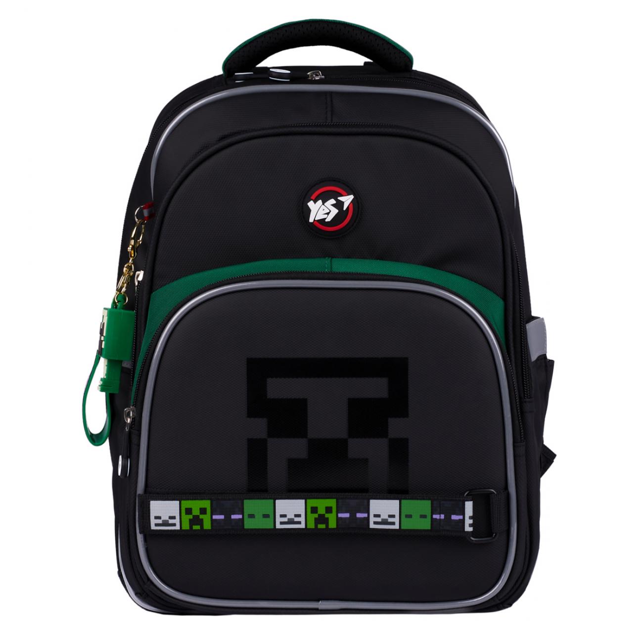 Школьный рюкзак YES S-91 Minecraft Game полукаркасный с ортопедической спинкой (559819/995087) - фото 4