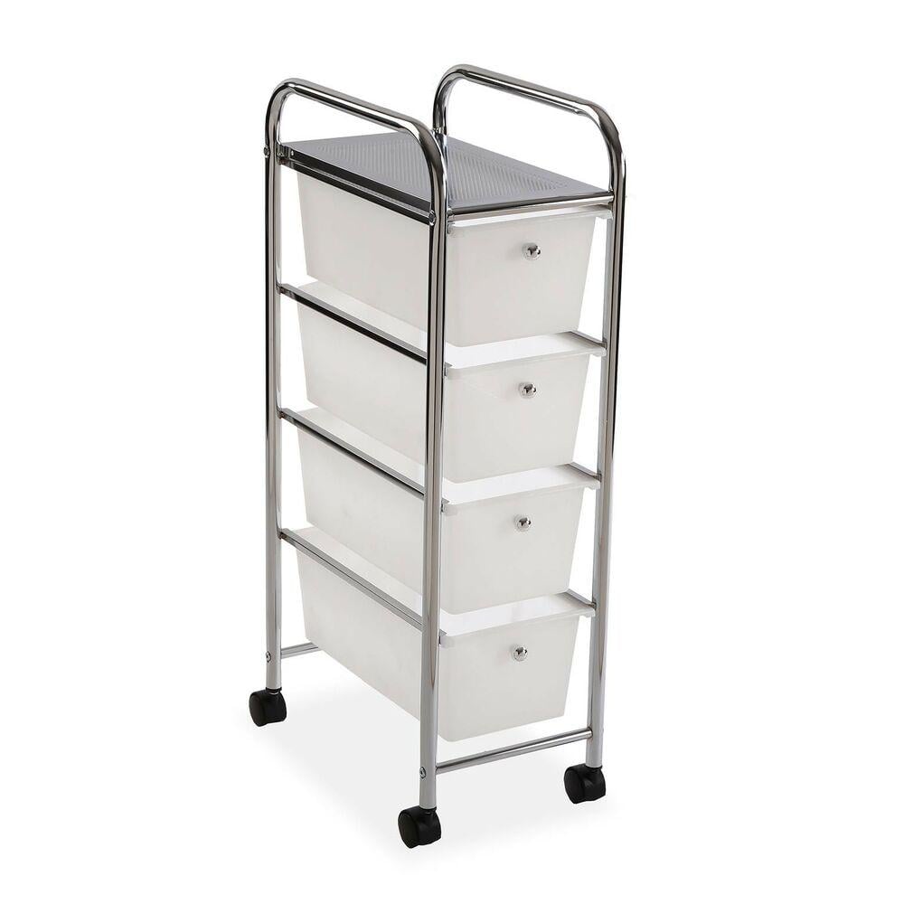 Комод узкий передвижной на четыре ящика 24x39x88 см (SR-1549)