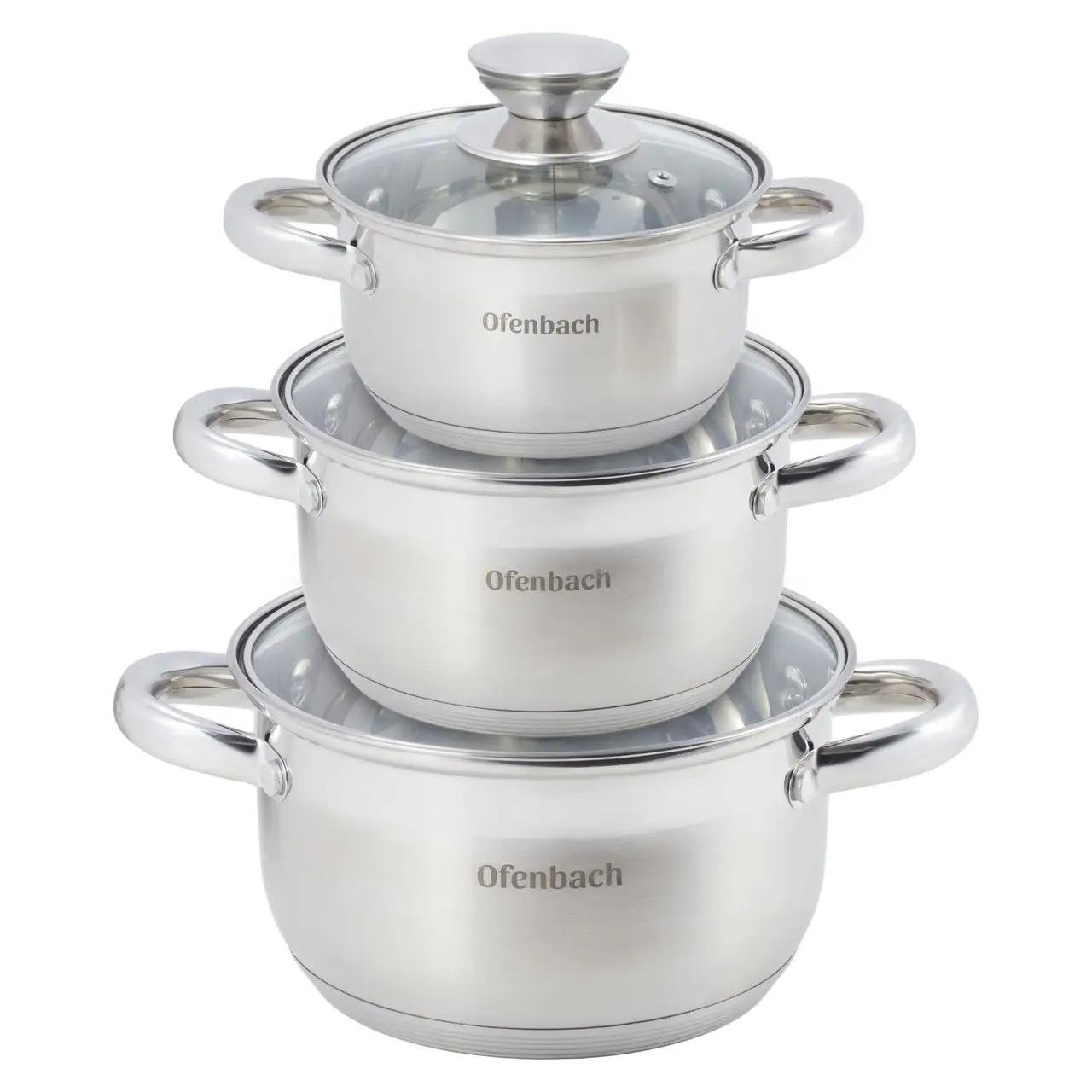 Набор кастрюль Ofenbach OF-100002 6 шт. (112711)