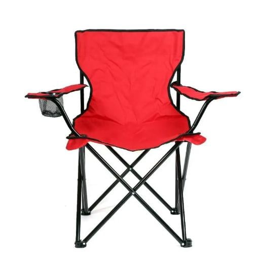 Крісло туристичне Павук S-100R розкладний 80х50 см Червоний (25024376)