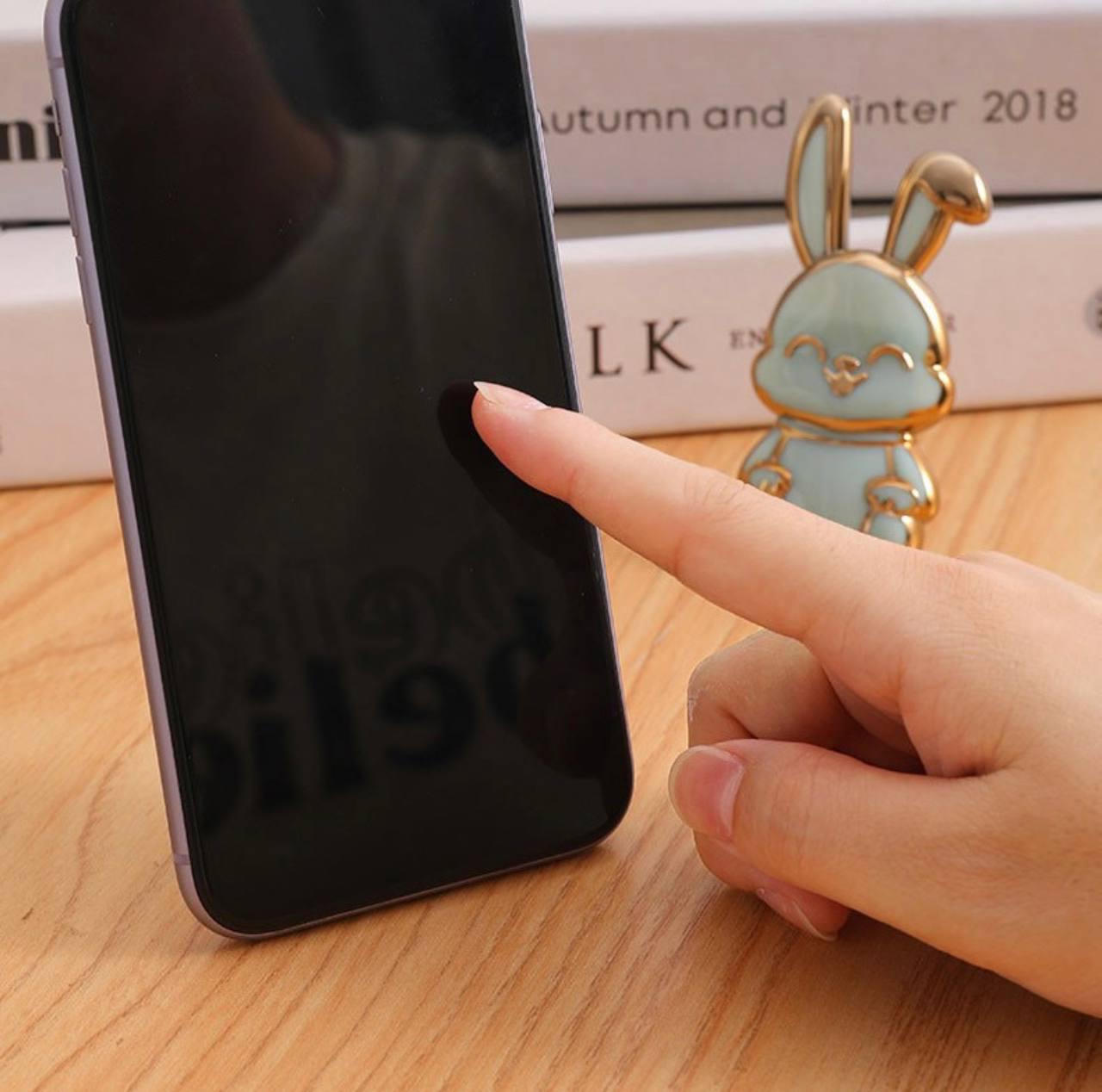 Держатели BunnyGrip для телефона с оригинальным дизайном Кролик 2 шт. Голубой (1790) - фото 4 Держатели BunnyGrip для телефона с оригинальным дизайном Кролик 2 шт. Голубой (1790) - фото 4