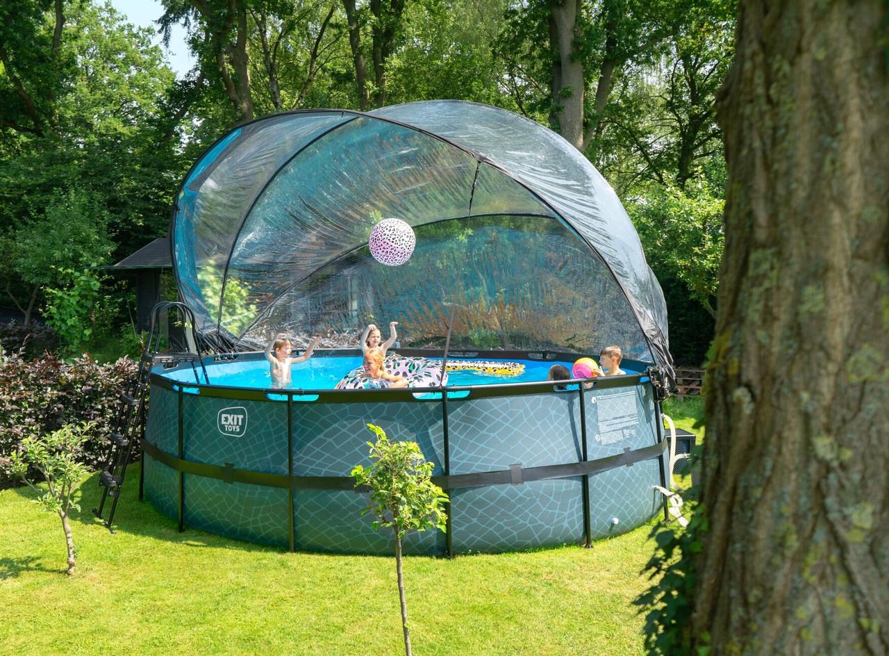 Бассейн с куполом Exit Toys 450х122 см песочный фильтр Камень (1247342656) - фото 7 Бассейн с куполом Exit Toys 450х122 см песочный фильтр Камень (1247342656) - фото 7