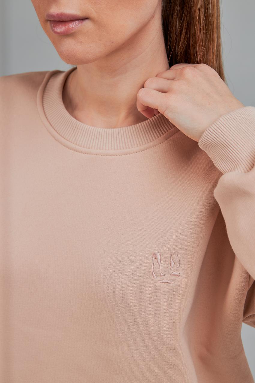 Світшот жіночий М167.4 S Бежевий (631-1-60) - фото 3 Світшот жіночий М167.4 S Бежевий (631-1-60) - фото 3