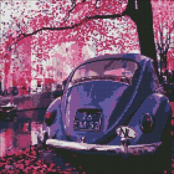 Алмазна мозаїка Ідейка У стилі ретро 40х40 см (AMO7080-mt)