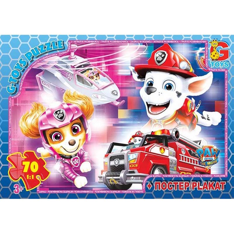 Пазлы Paw Patrol Щенки патруля PW0885 постер 70 элементов (2990404104)
