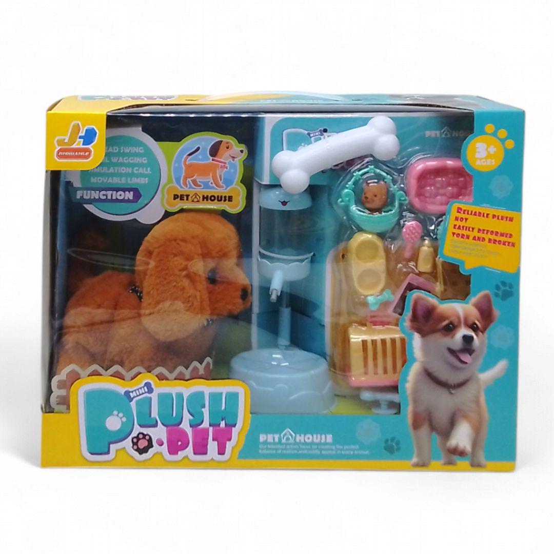 Интерактивная игрушка Plush Pet Щенок с аксессуарами Коричневый (22108033) Интерактивная игрушка Plush Pet Щенок с аксессуарами Коричневый (22108033)