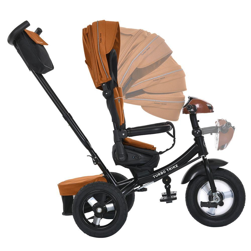 Дитячий велосипед триколісний Turbo Trike MT 1007 гумові колеса Помаранчевий (723286209) - фото 2 Дитячий велосипед триколісний Turbo Trike MT 1007 гумові колеса Помаранчевий (723286209) - фото 2