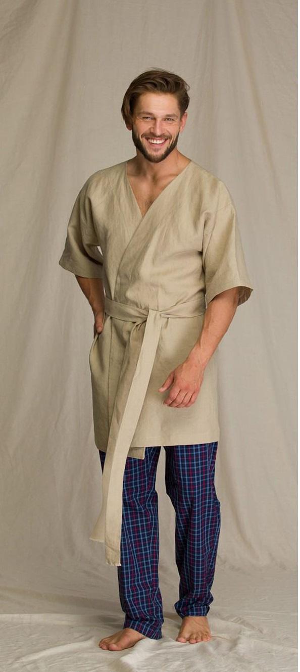 Халат Key р. 48/50 M/L Бежевий (71094)