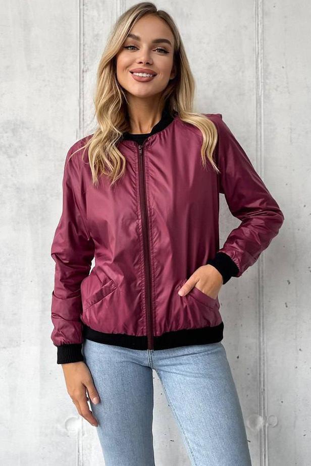 Куртка жіноча M-L Бордовий (172477)