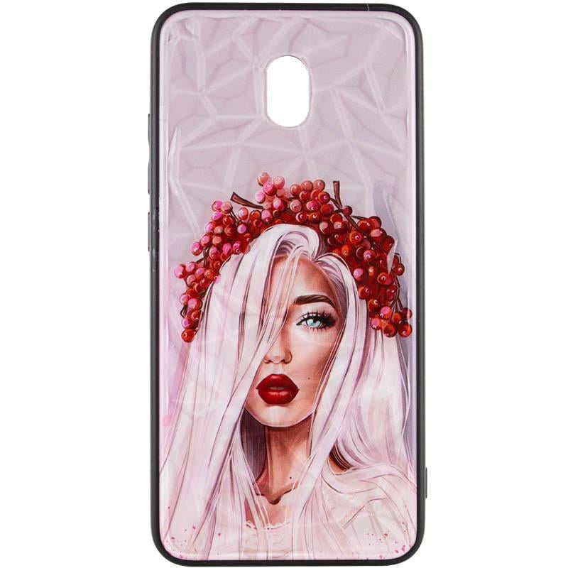 Противоударный TPU+PC чехол Prisma Ladies для Xiaomi Redmi 8a Ukrainian Girl - фото 2