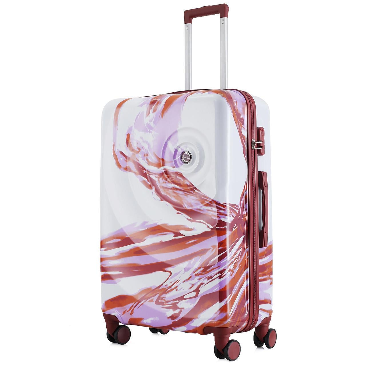 Чемодан SEMI LINE 28" L White/Red Print (T5654-3) Чемодан SEMI LINE 28" L White/Red Print (T5654-3)