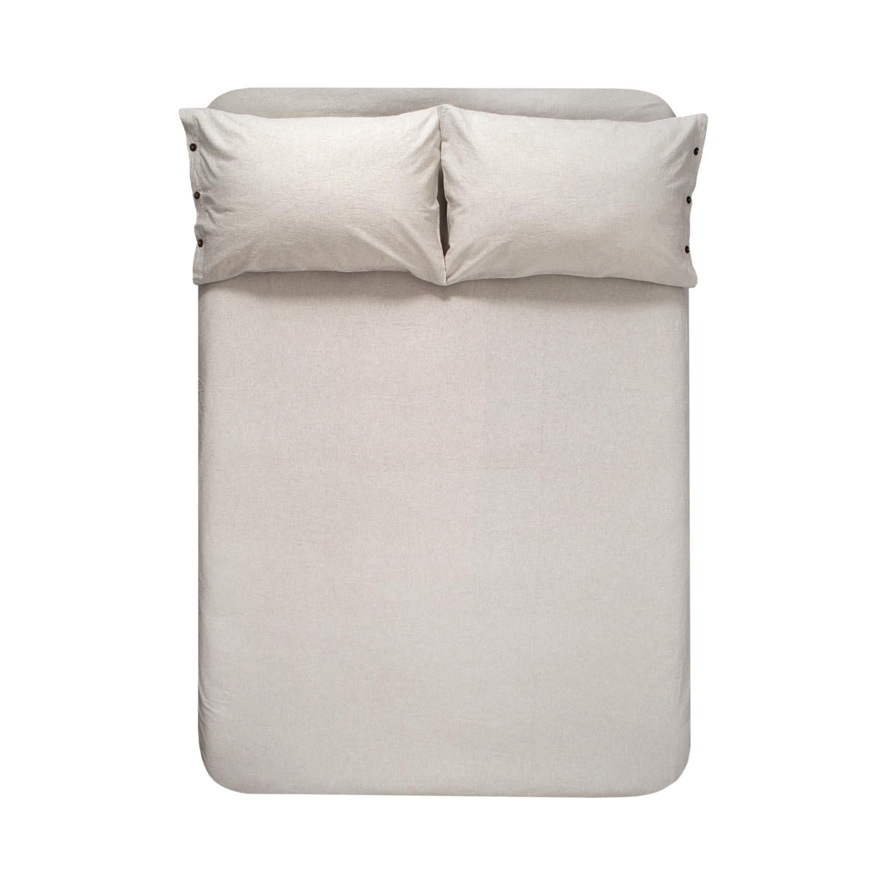 Простынь с наволочками Lotus Home Washed Cotton 260x280 см Kahve-Bej (svt-2000022332866)