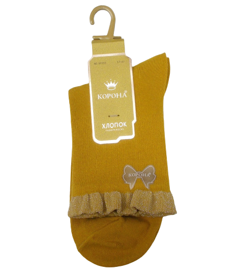 Носки с люрексом Корона 233 р. 37-41 Горчичный (1272392000) Носки с люрексом Корона 233 р. 37-41 Горчичный (1272392000)