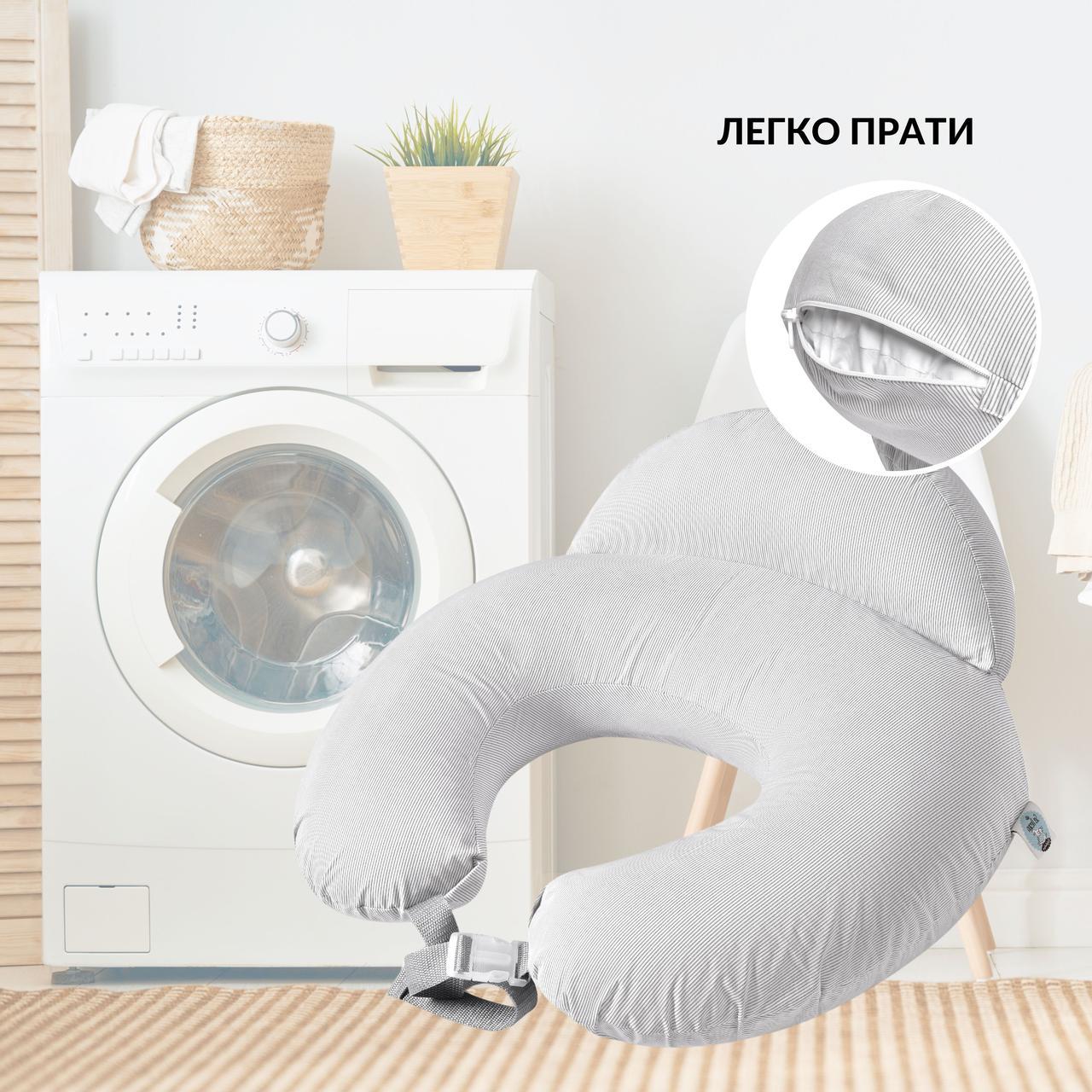 Подушка для годування IDEIA Диванчик горошок 60х70х16 см Сірий (23507) - фото 5 Подушка для годування IDEIA Диванчик горошок 60х70х16 см Сірий (23507) - фото 5