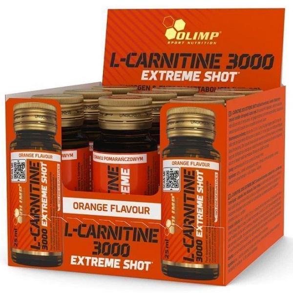 Жиросжигатель для спорта Olimp Nutrition L-Carnitine 3000 Extreme Shot стекло блок 9х25 мл Orange (000021469)