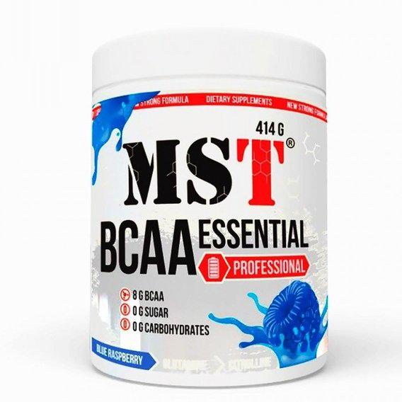 Амінокислота BCAA для спорту MST Nutrition BCAA Essential Professional 414 г 30 порцій Blue Raspberry