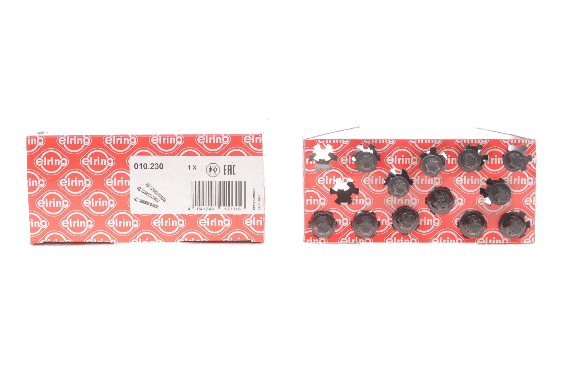 Болты головки ELRING BMW 1E87/3 E46/E91/5 E60/X3 E83 1,6/1,8/2,0 00-12 N40/N42/N45/N46 12 шт. (010,230)