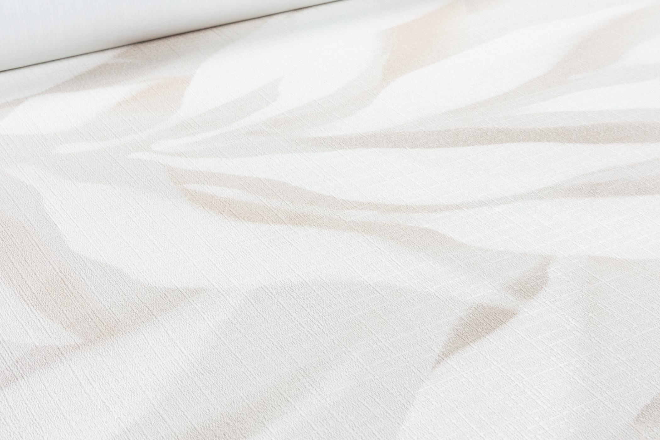 Обои флизелиновые GrandecoLife Karuna A76101 Декор винил горячего тиснения 0,53х10,05 м Бежевый