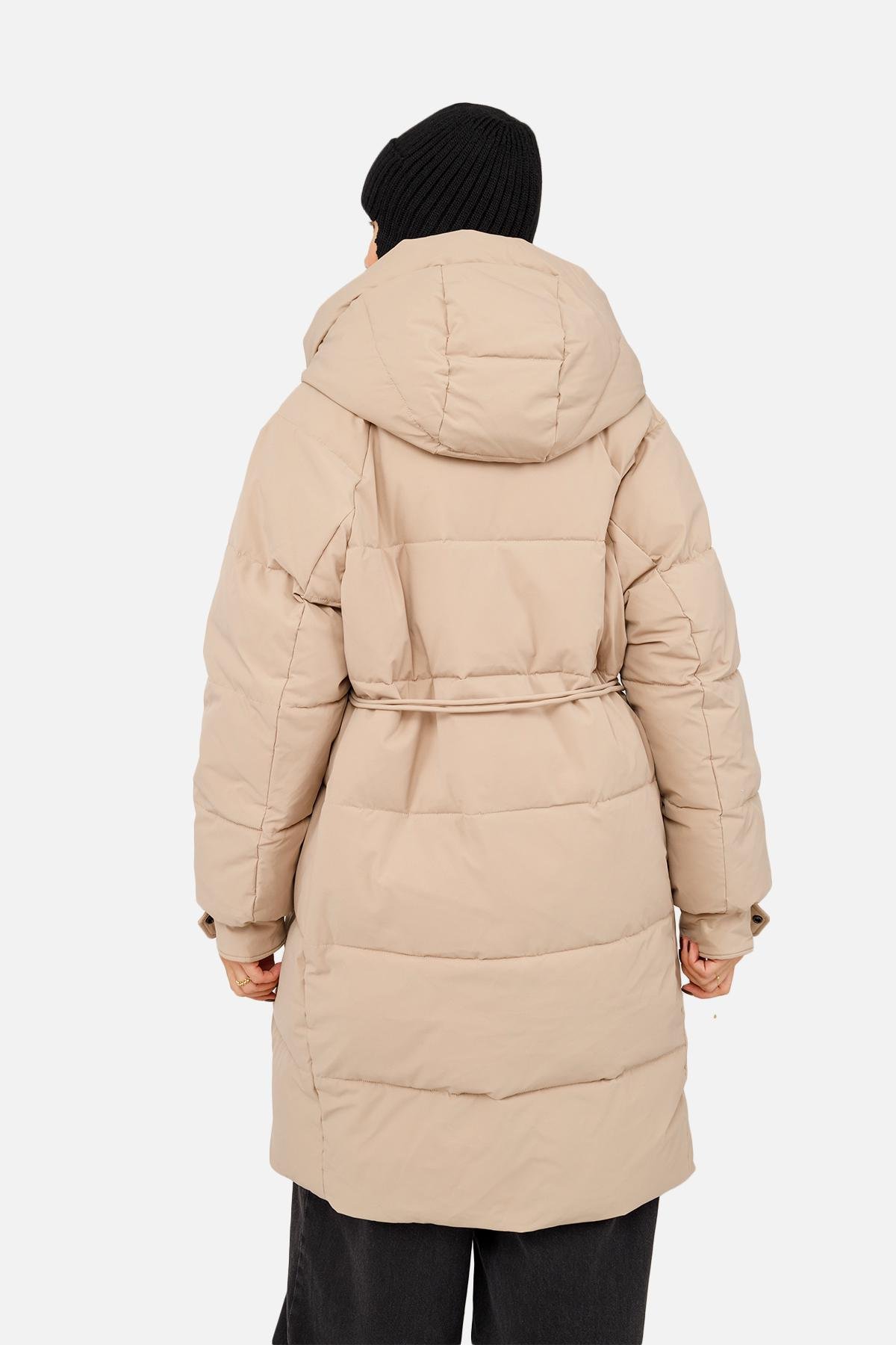 Куртка женская ЦБ-00256272 р. 44 Бежевый (28422182) - фото 5 Куртка женская ЦБ-00256272 р. 44 Бежевый (28422182) - фото 5