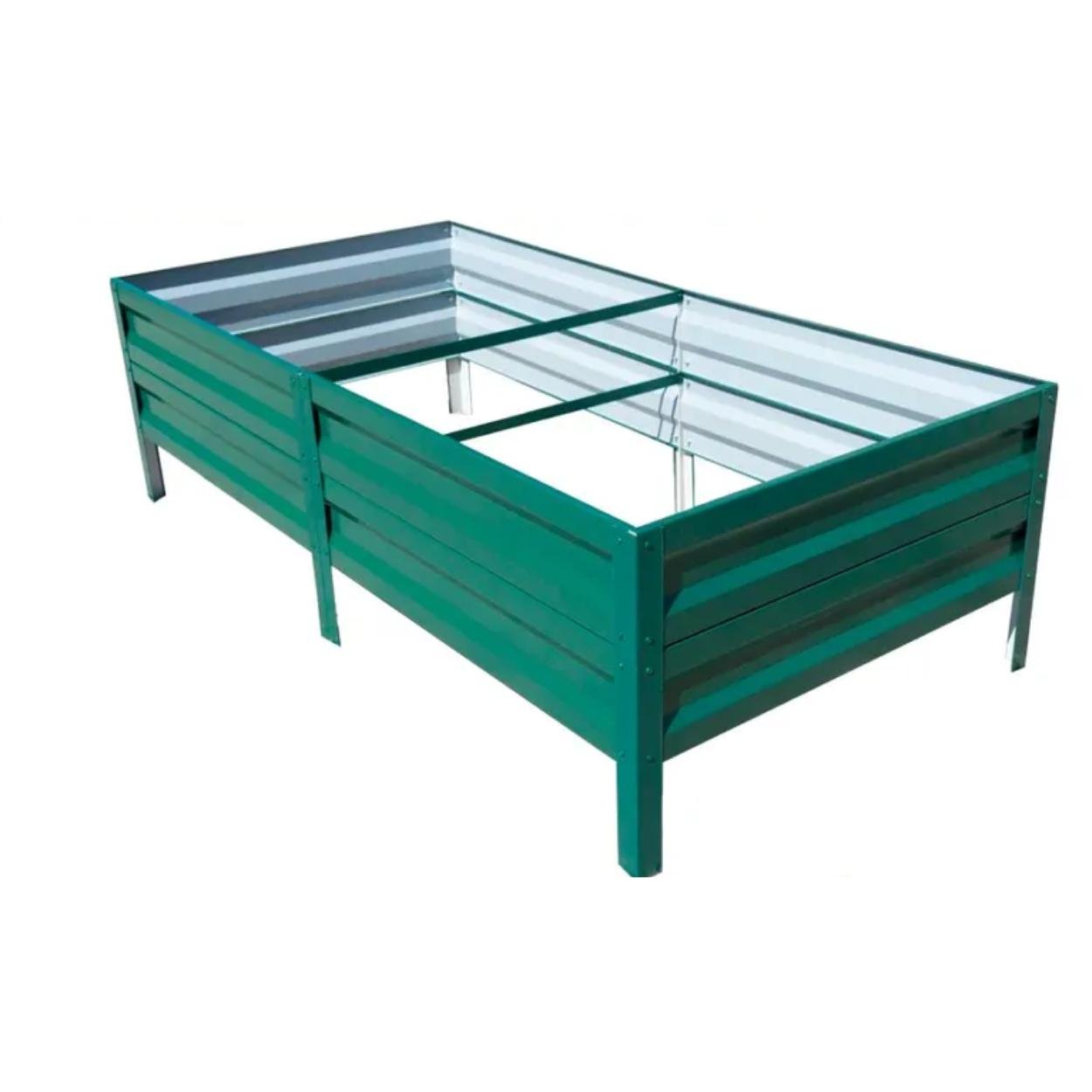 Грядка оцинкованная SIMBUD 1х2х0,4 м Зеленый (4559868)