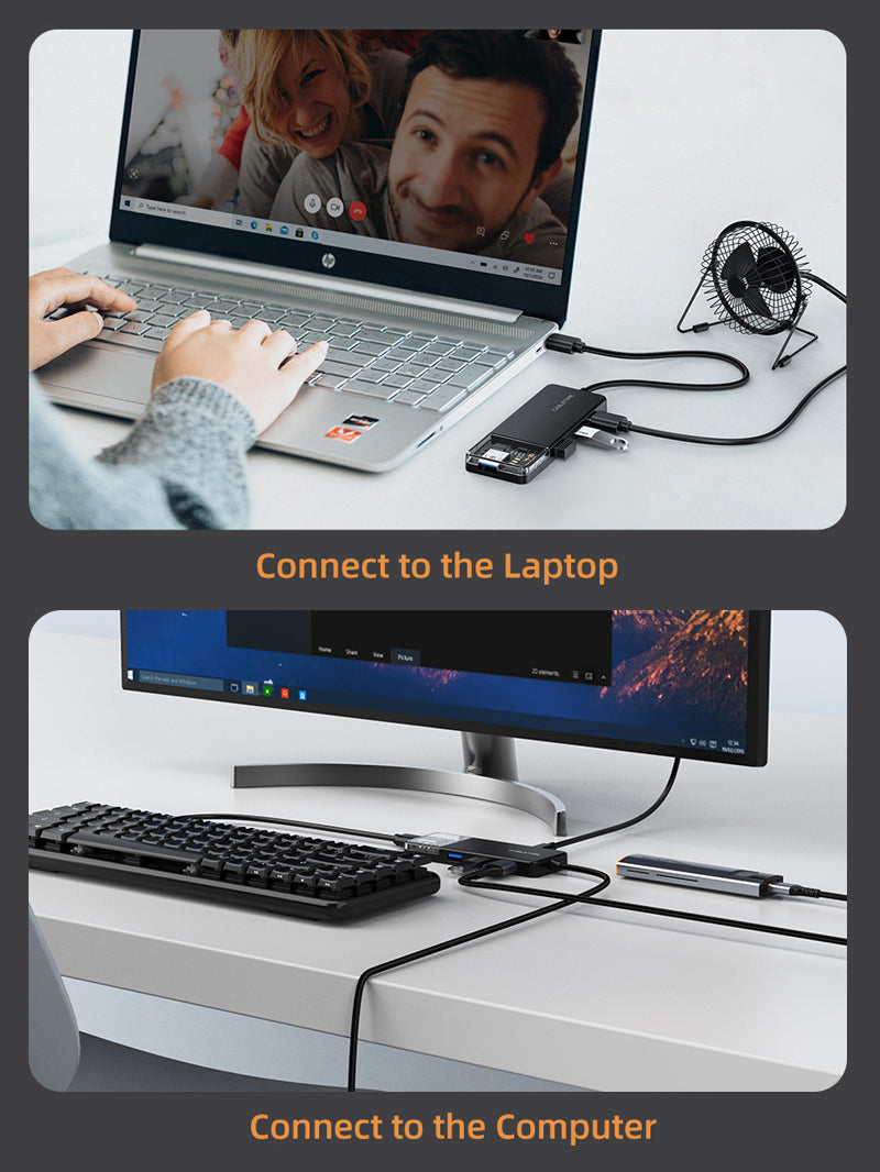 Хаб USB Cabletime USB Type C 4 Port USB 3.0 0,15 см (CB02B) - фото 5