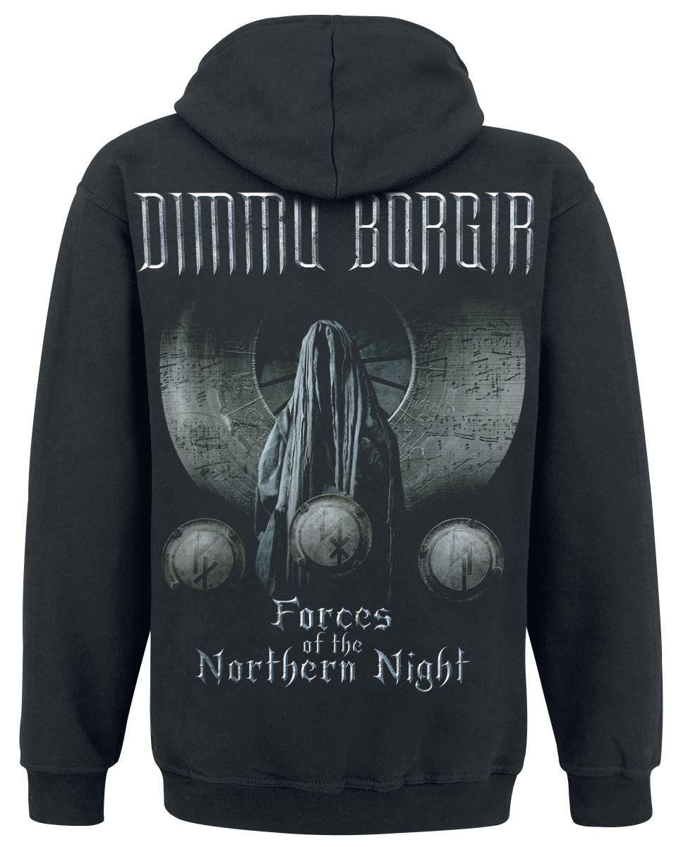 Толстовка с молнией "Dimmu Borgir Forces of the Northern night" M Черный (13295) - фото 2