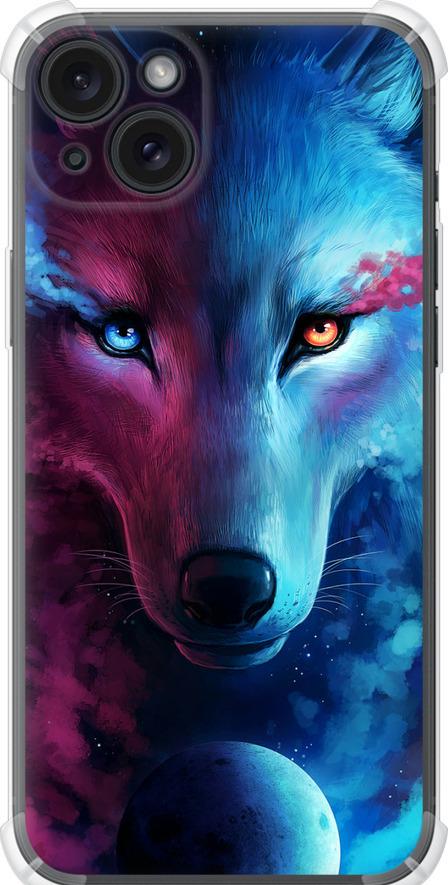 Чехол на iPhone 15 Plus Арт-волк (3999sp-3097-42517)