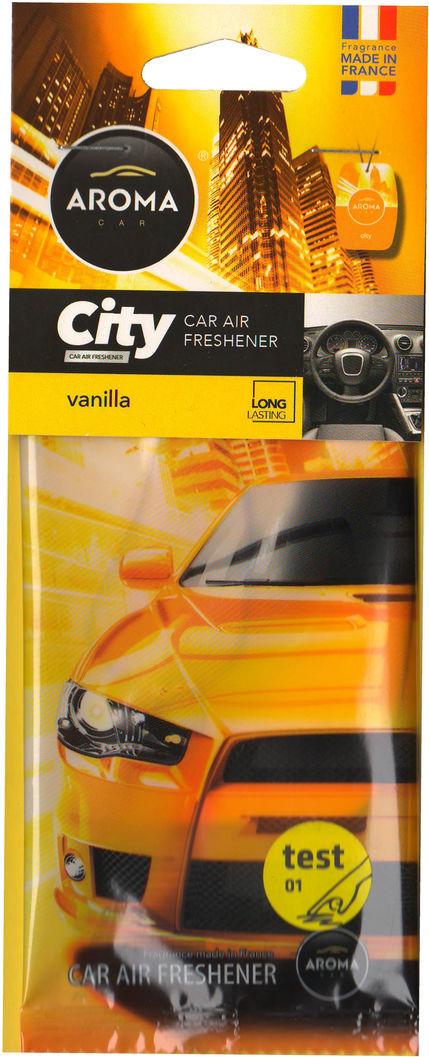 Ароматизатор для авто Aroma Car City Vanilla на зеркало (92669)