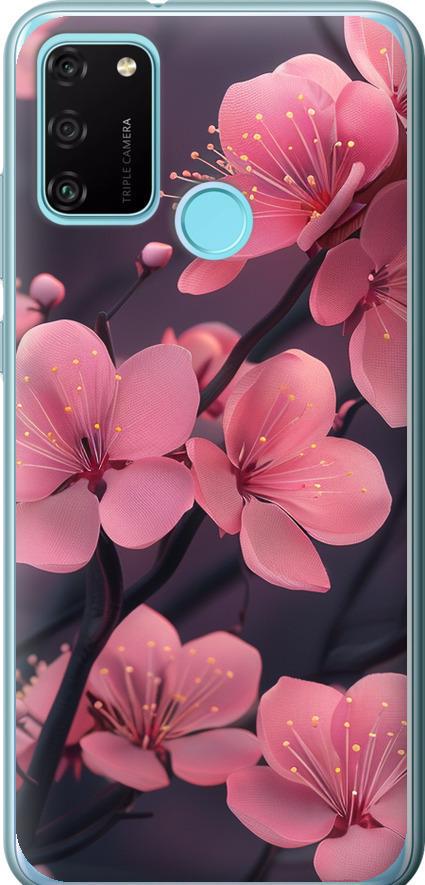 Чехол на Huawei Honor 9A Пурпурная сакура (6075u-1900-42517)