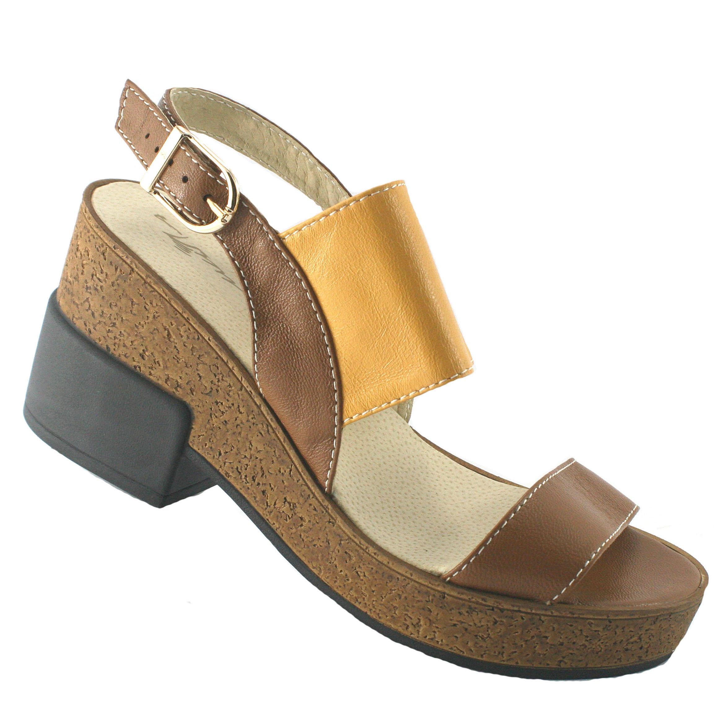 Босоножки женские натуральная кожа р. 40 Коричневый (114-11-МИ-48 коричневый)