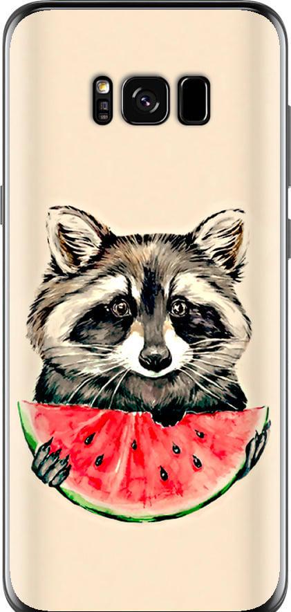 Чохол на Samsung Galaxy S8 Єнотик з кавуном (4605t-829-42517)