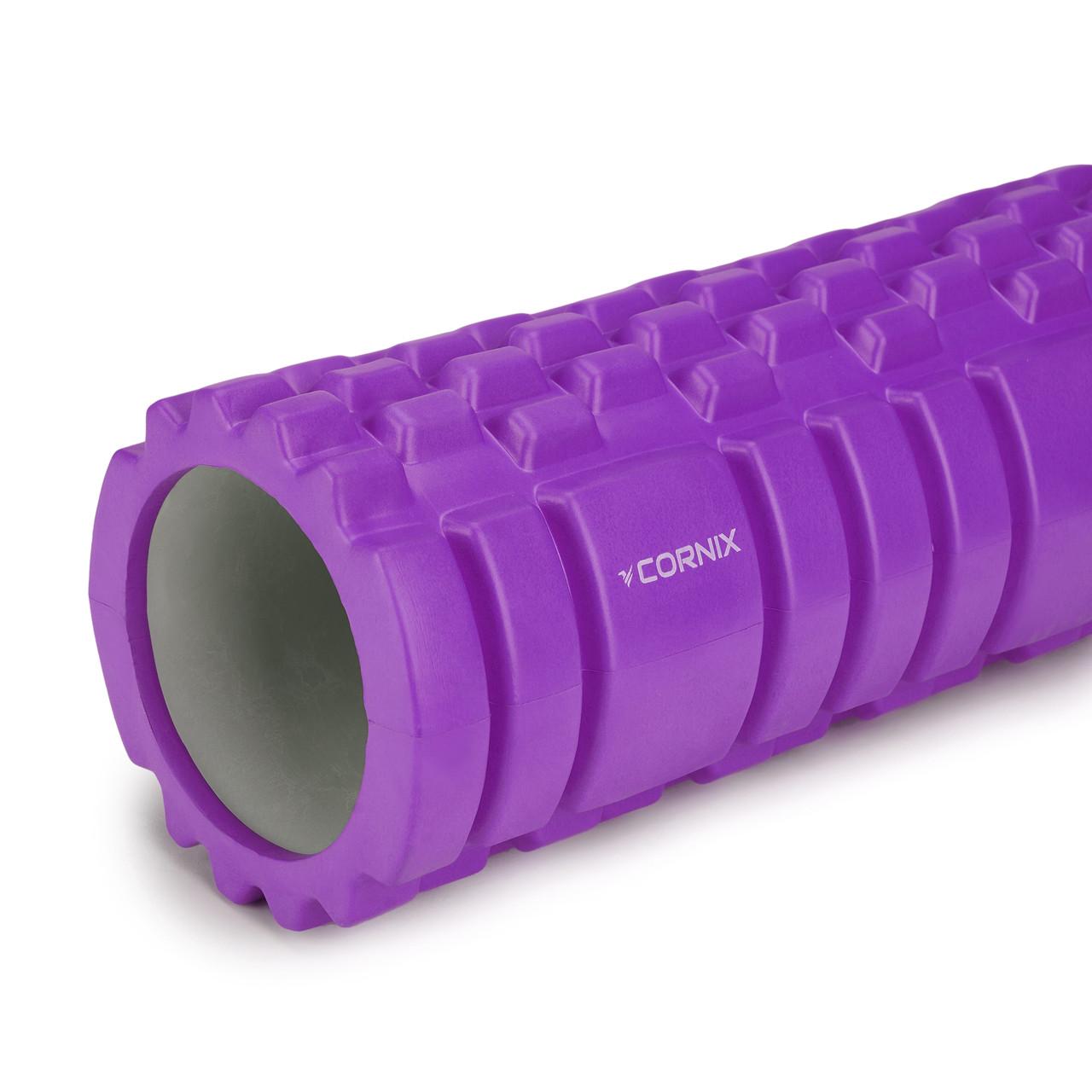Масажний ролик Cornix EVA 33х14 см Violet (XR-0032) - фото 3 Масажний ролик Cornix EVA 33х14 см Violet (XR-0032) - фото 3