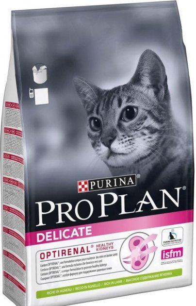 Корм сухой для взрослых кошек Purina Pro Plan Delicate Lamb с ягненком 10 кг (7613035846944)