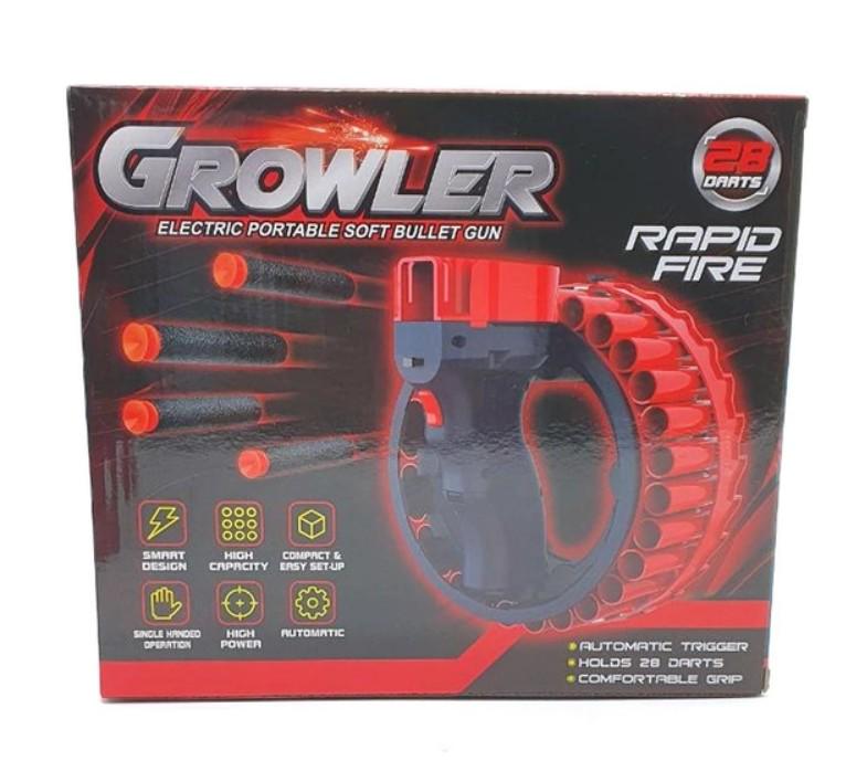Бластер іграшковий автоматичний акумуляторний Growler 28 зарядів (17959380) - фото 5 Бластер іграшковий автоматичний акумуляторний Growler 28 зарядів (17959380) - фото 5