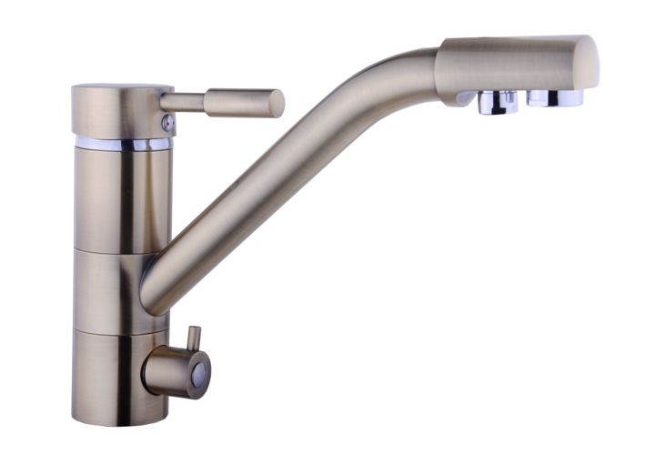 Смеситель для кухни под осмос Globus Lux GLLR-0555-BBRONZ