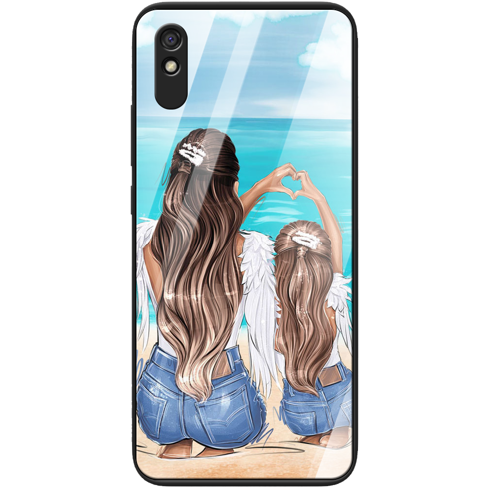 Чехол BoxFace Xiaomi Redmi 9A Family Vacation Черный силикон со стеклом (40304-up2380-41116)