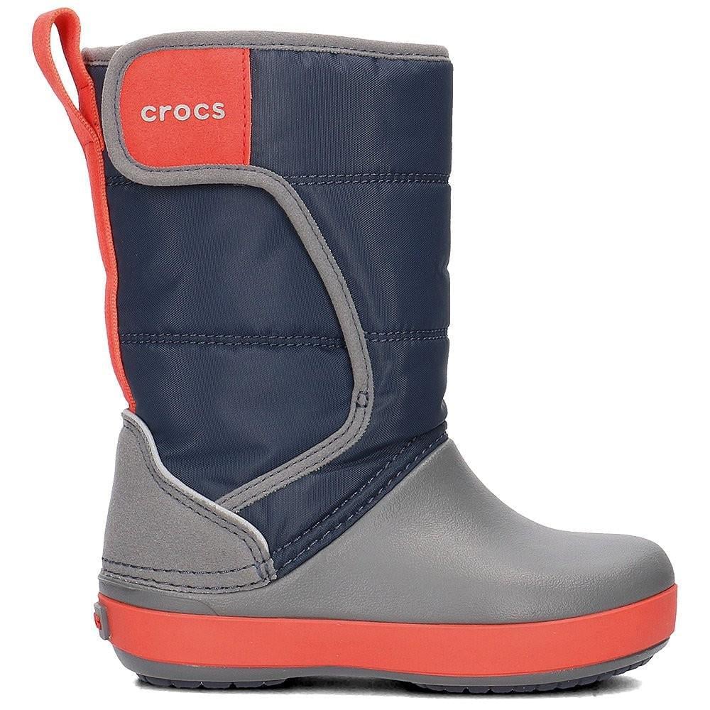 Чоботи дитячі Crocs Kids Crocband LodgePoint Graphic Winter Boot р. 7/24 14,5 см Navy/Slate Grey (12157044)